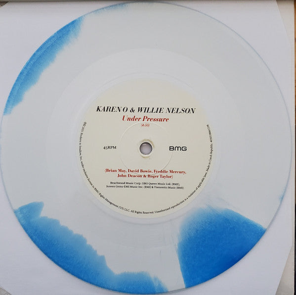 Karen O & Willie Nelson : Under Pressure (7", S/Sided, RSD, Single, Whi)