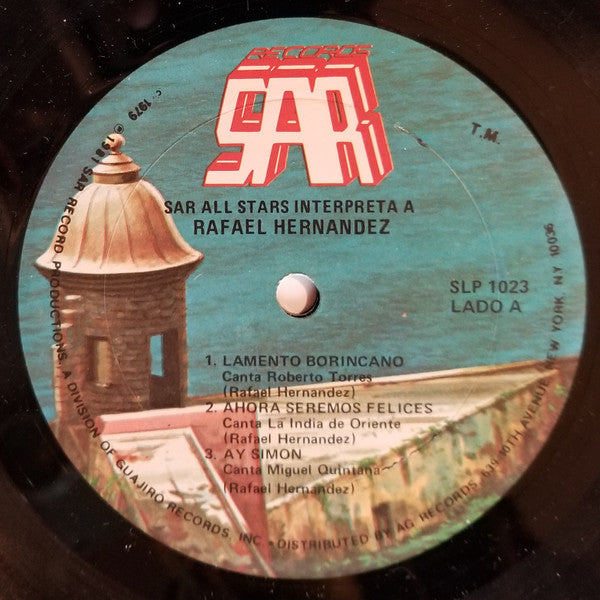 SAR All Stars : Interpretan A Rafael Hernandez (LP, Album)
