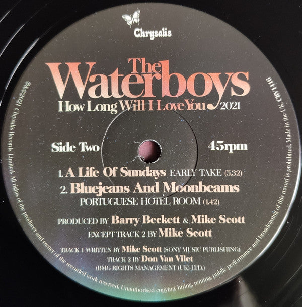The Waterboys : How Long Will I Love You 2021 (12", RSD, Ltd)