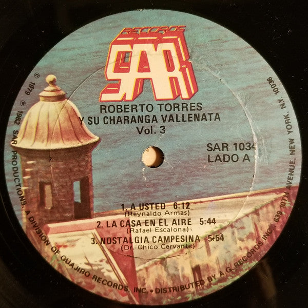 Roberto Torres : Roberto Torres Y Su Charanga Vallenata - Vol. III (LP, Album)