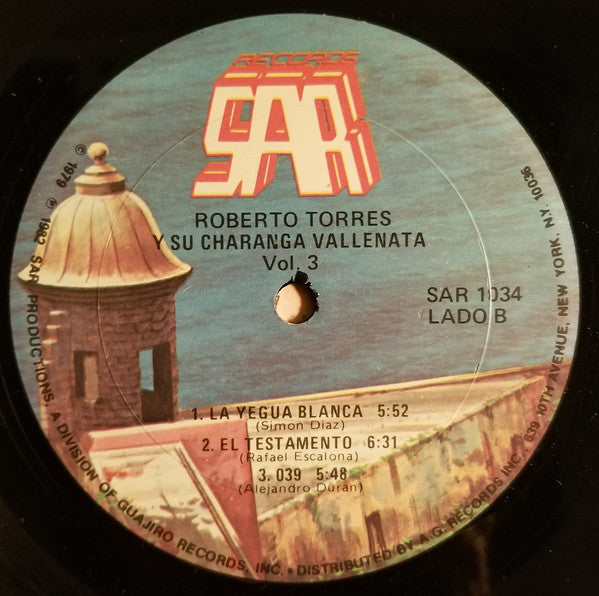 Roberto Torres : Roberto Torres Y Su Charanga Vallenata - Vol. III (LP, Album)
