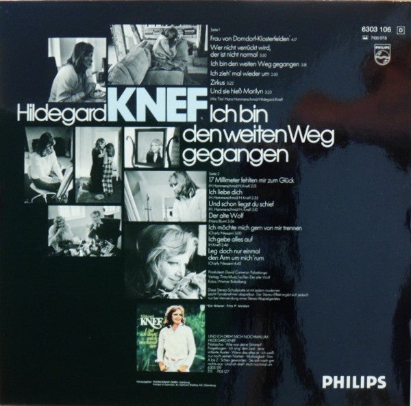 Hildegard Knef : Ich Bin Den Weiten Weg Gegangen (LP, Album)