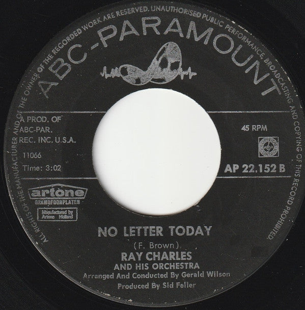 Ray Charles : Take These Chains From My Heart (7")