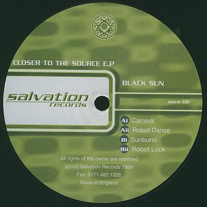 Black Sun (3) : Closer To The Source E.P (12", EP)
