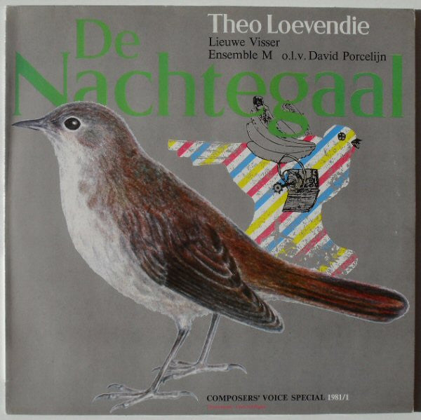 Theo Loevendie, Lieuwe Visser, Ensemble M o.l.v. David Porcelijn : De Nachtegaal (LP, Ltd)