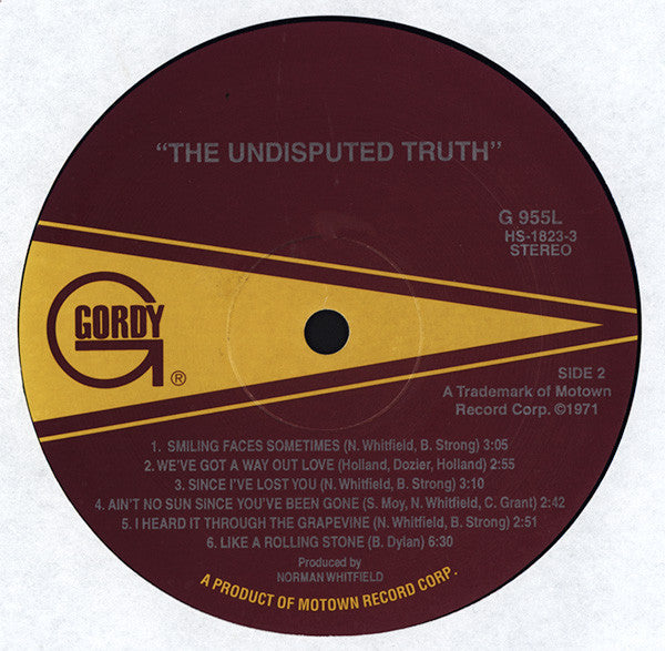 The Undisputed Truth : The Undisputed Truth (LP, Album, RE)
