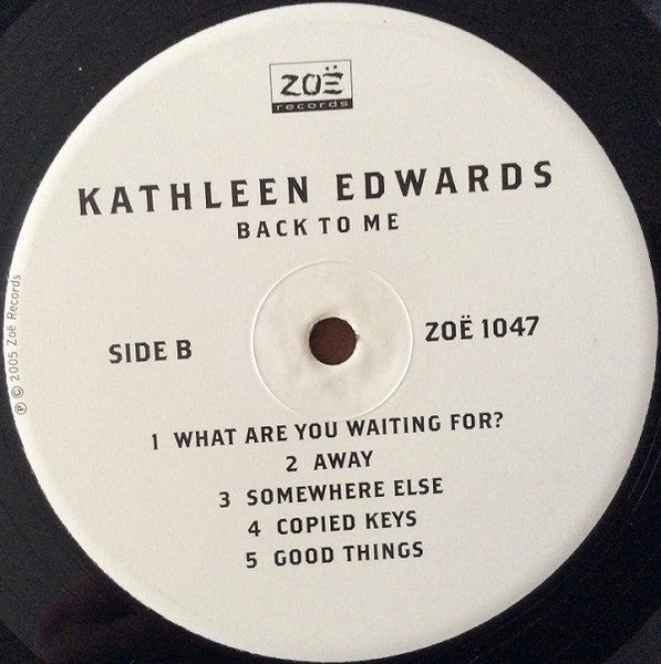 Kathleen Edwards : Back To Me (LP, Album)