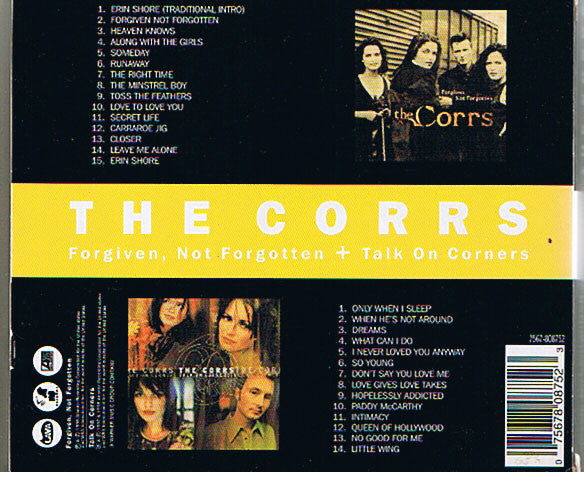 The Corrs : Forgiven, Not Forgotten + Talk On Corners (2xCD, Album + Box, Comp)