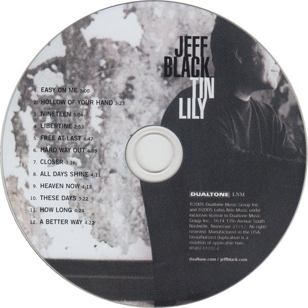 Jeff Black : Tin Lily (CD, Album)