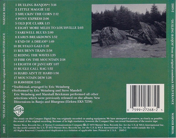 Eric Weissberg And Steve Mandell : Dueling Banjos: From The Original Soundtrack Deliverance (CD, Album, RE)