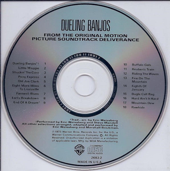 Eric Weissberg And Steve Mandell : Dueling Banjos: From The Original Soundtrack Deliverance (CD, Album, RE)
