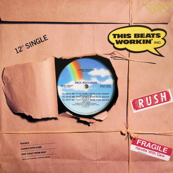 Lydia Rhodes : DJ Give Me That Funky Bass (12")