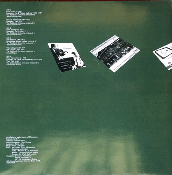 Various : Highlights Of The 1930-1950 Dutch Orchestral Repertoire (2xLP, Comp)