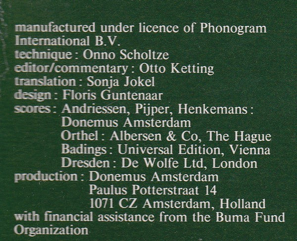 Various : Highlights Of The 1930-1950 Dutch Orchestral Repertoire (2xLP, Comp)