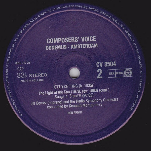 Otto Ketting : The Light Of The Sun (LP)