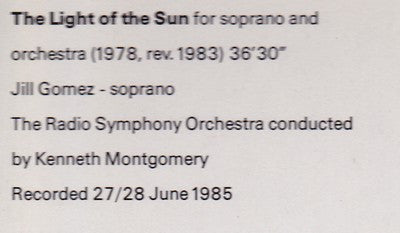 Otto Ketting : The Light Of The Sun (LP)