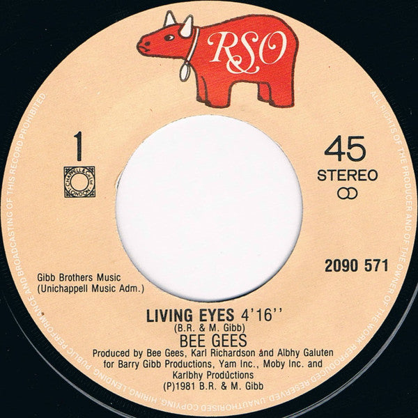Bee Gees : Living Eyes (7", Single)