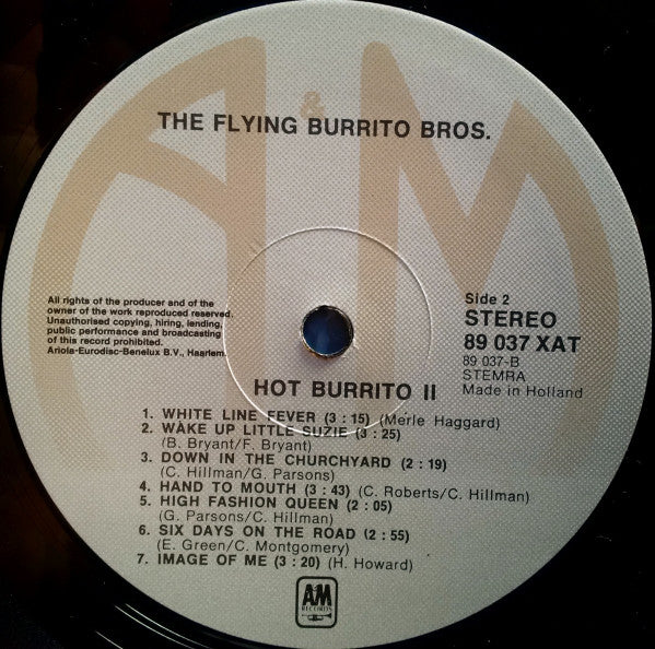 The Flying Burrito Bros : Hot Burrito 2 (LP, Comp)
