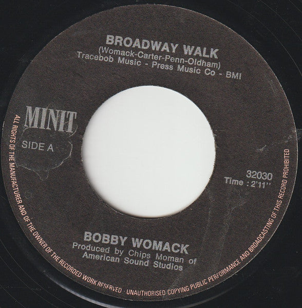 Bobby Womack : Broadway Walk / Somebody Special (7", Single)