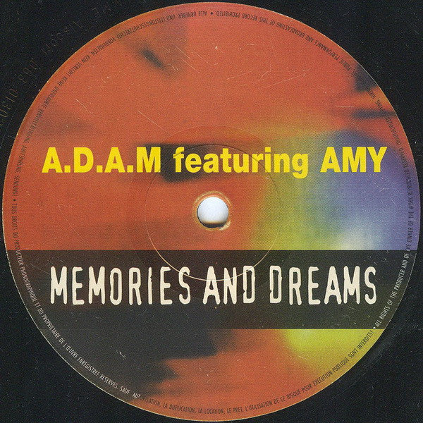 A.D.A.M. Featuring Amy : Memories And Dreams (12")