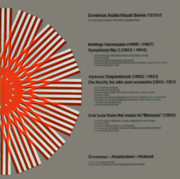 Matthijs Vermeulen / Alphons Diepenbrock : Symphony No. 1 / Die Nacht, Entr'acte Marsyas (LP, Ltd)