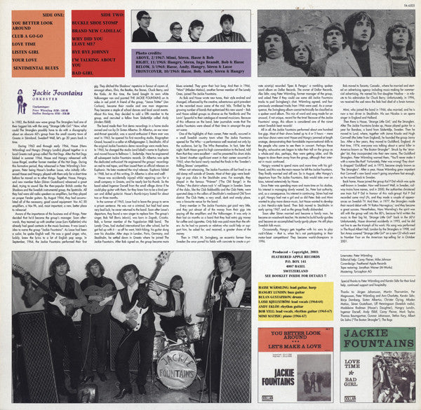 Jackie Fountains : Jackie Fountains (LP, Album, Ltd, wit)