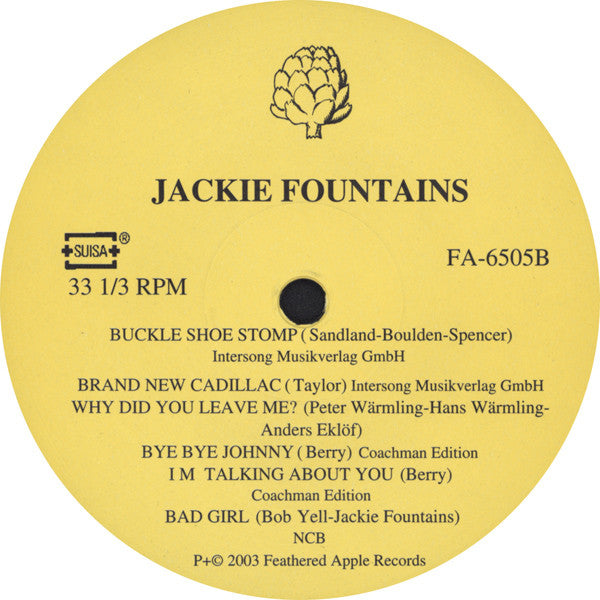 Jackie Fountains : Jackie Fountains (LP, Album, Ltd, wit)