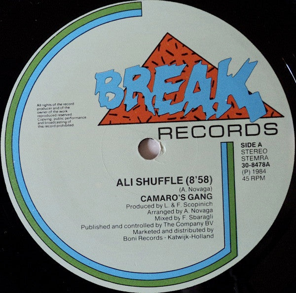 Camaro's Gang : Ali Shuffle (12")