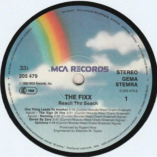 The Fixx : Reach The Beach (LP, Album)