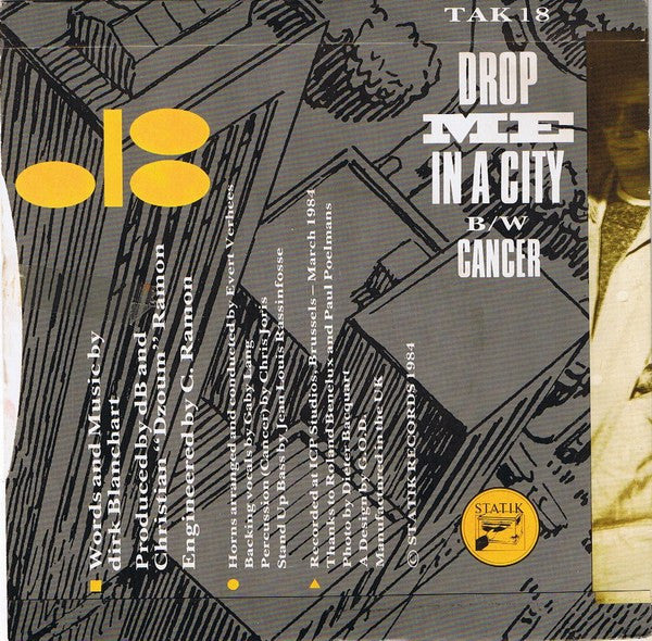 Dirk Blanchart : Drop Me In A City (7", Single)