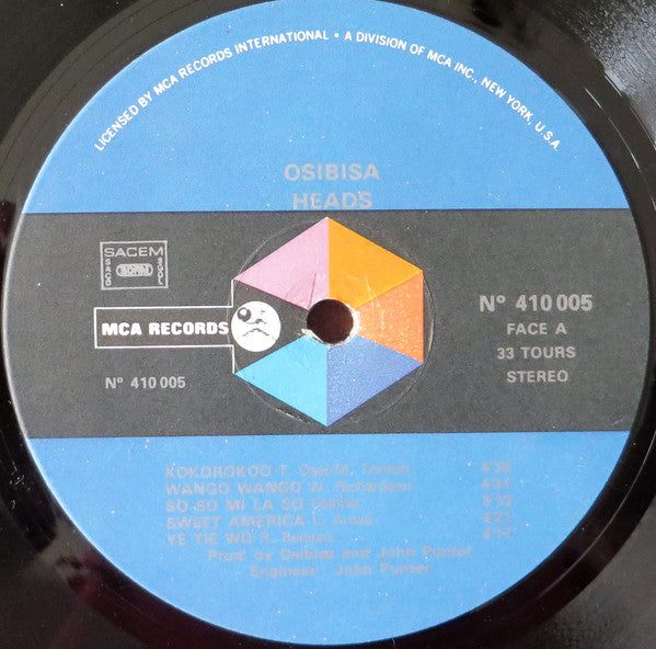 Osibisa : Heads (LP, Album)