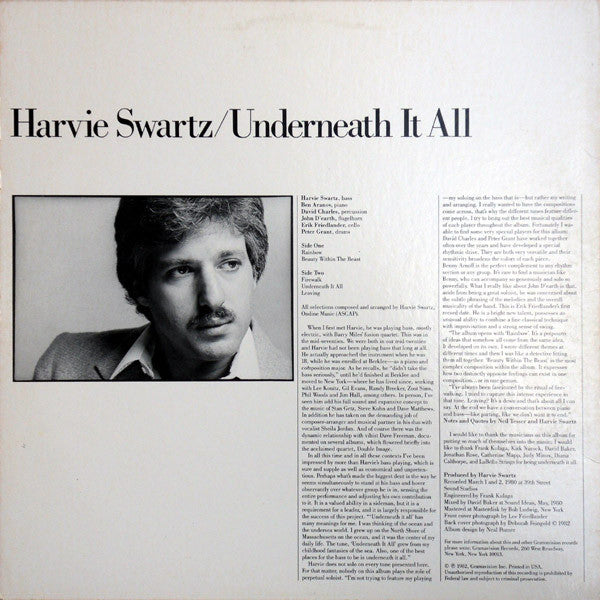 Harvie Swartz : Underneath It All (LP, Album)