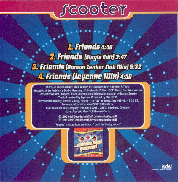 Scooter : Friends (CD, Maxi)