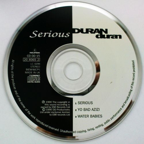 Duran Duran : Serious (CD, Single, MP)