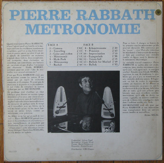 Pierre Rabbath : Métronomie (LP, Album)