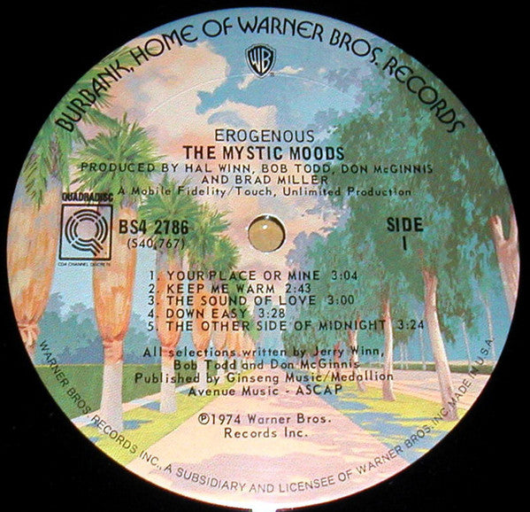 The Mystic Moods Orchestra : Erogenous (LP, Album, Quad)