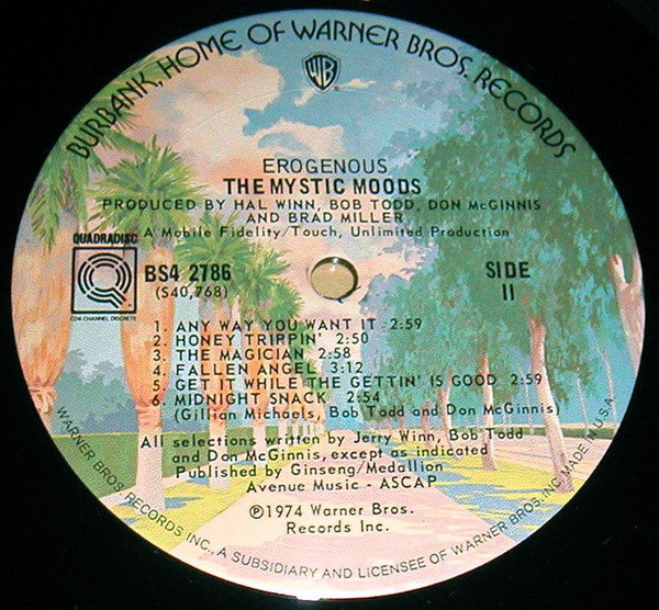 The Mystic Moods Orchestra : Erogenous (LP, Album, Quad)