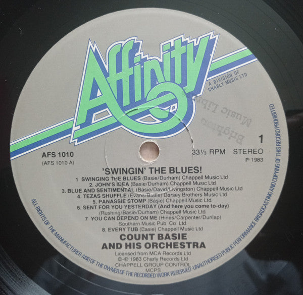 Count Basie Orchestra : Swingin' The Blues (LP, Comp)