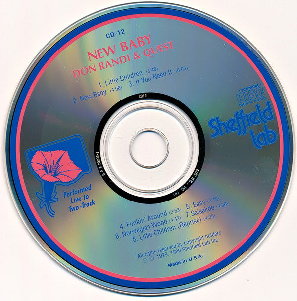 Don Randi And Quest : New Baby (CD, Album)