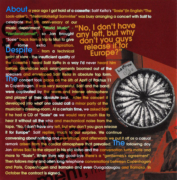 Salif Keita : Sosie (CD, Album)