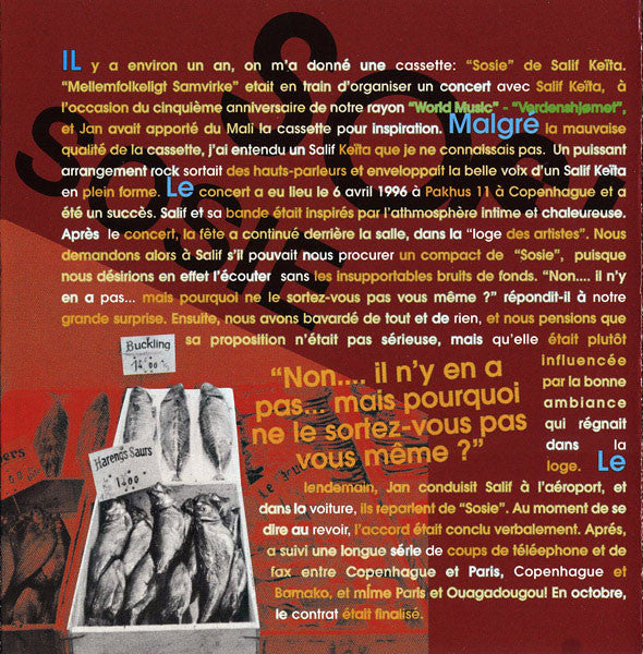 Salif Keita : Sosie (CD, Album)