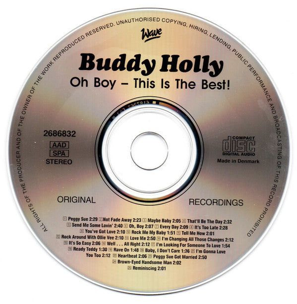 Buddy Holly : Oh Boy - This Is The Best! (CD, Album, Comp)