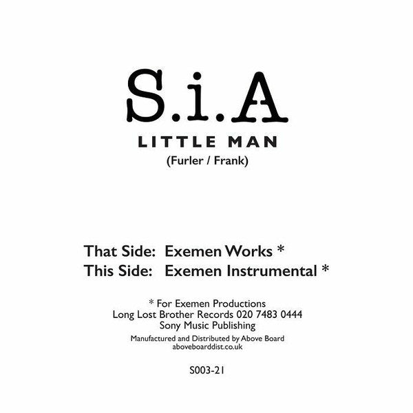 Sia : Little Man (12", RE)