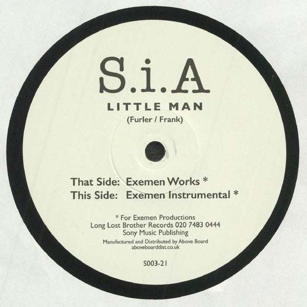 Sia : Little Man (12", RE)