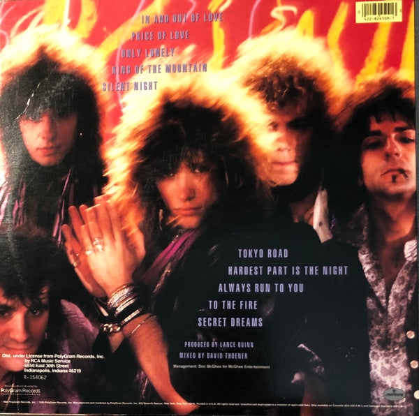 Bon Jovi : 7800° Fahrenheit (LP, Album, Club, RCA)