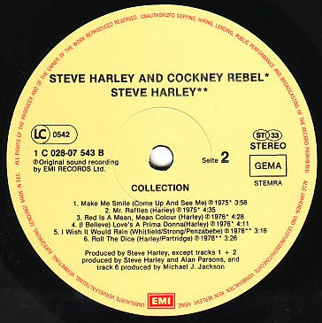Steve Harley & Cockney Rebel / Cockney Rebel : Collection (LP, Comp)
