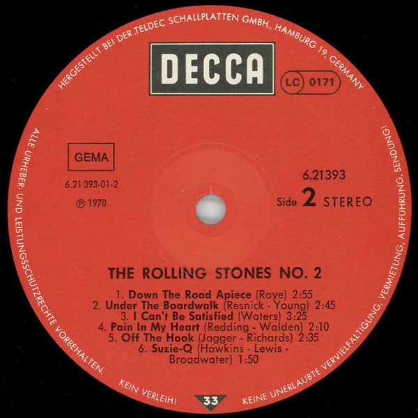 The Rolling Stones : The Rolling Stones Vol. 2 (LP, Album, Mono, RE)
