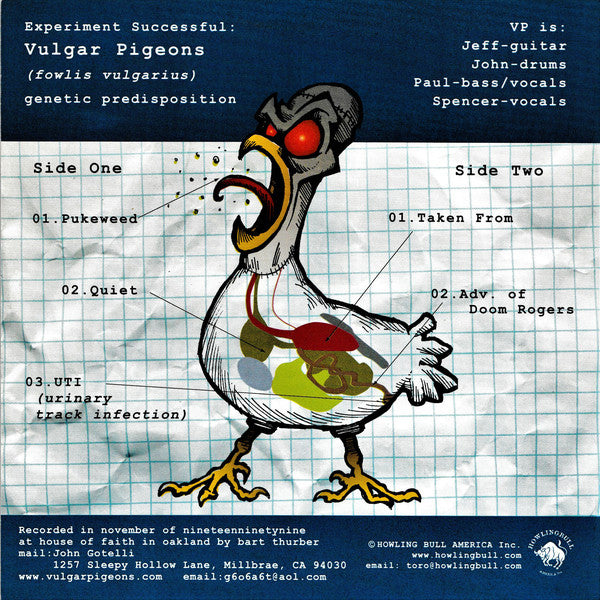 Vulgar Pigeons : Genetic Predisposition (7")