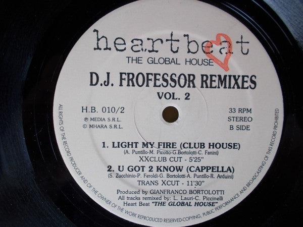 DJ Professor : Remixes Vol. 2 (2x12", EP)