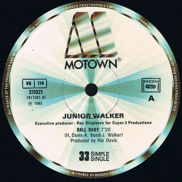 Junior Walker : Ball Baby / Sexpot (12", Maxi, Ltd)